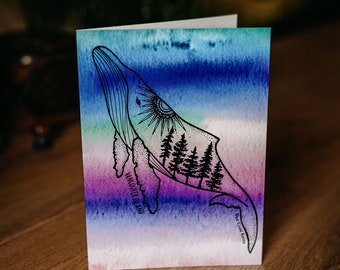 Humpback Vancouver Island Greeting Card