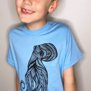 Octopus Kids/Youth Tee * 100% Made, designed and printed in Canada