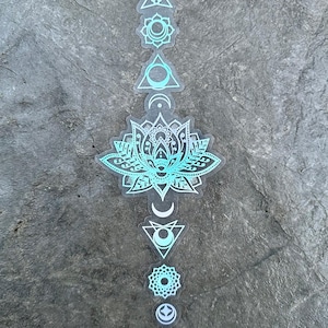 Chakra Lotus Autoaufkleber