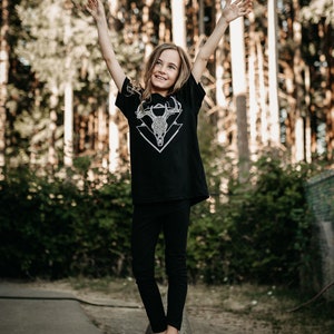 Deer Skull Kids/Youth Tee * 100% Made, Designed, and Printed in Canada