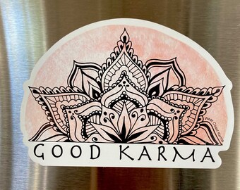 Good Karma Watercolour Pink Magnet