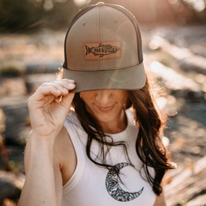 Salmon Trucker Hat - Brown