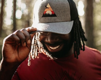 Eagle Sunrise Trucker Hat - Charcoal