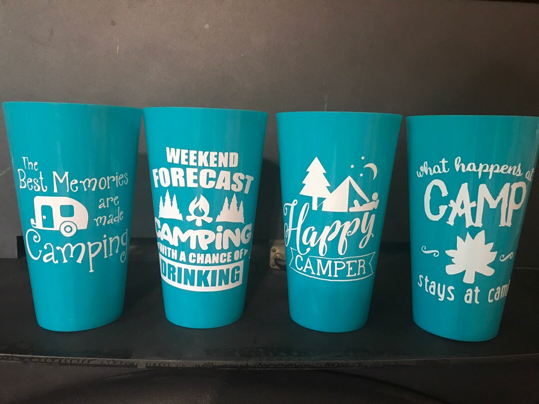 Camping Cups 22oz Tumblers, Camping Drink, Camping Kitchen, Camping Gift , Gift for Her, Summer