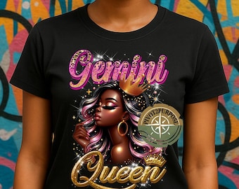 Gemini Queen Print: Zodiac Wall Art (Digital Download