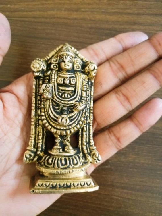 Balaji Statue Lord Balaji Brass Vintage Statue Hindu Etsy