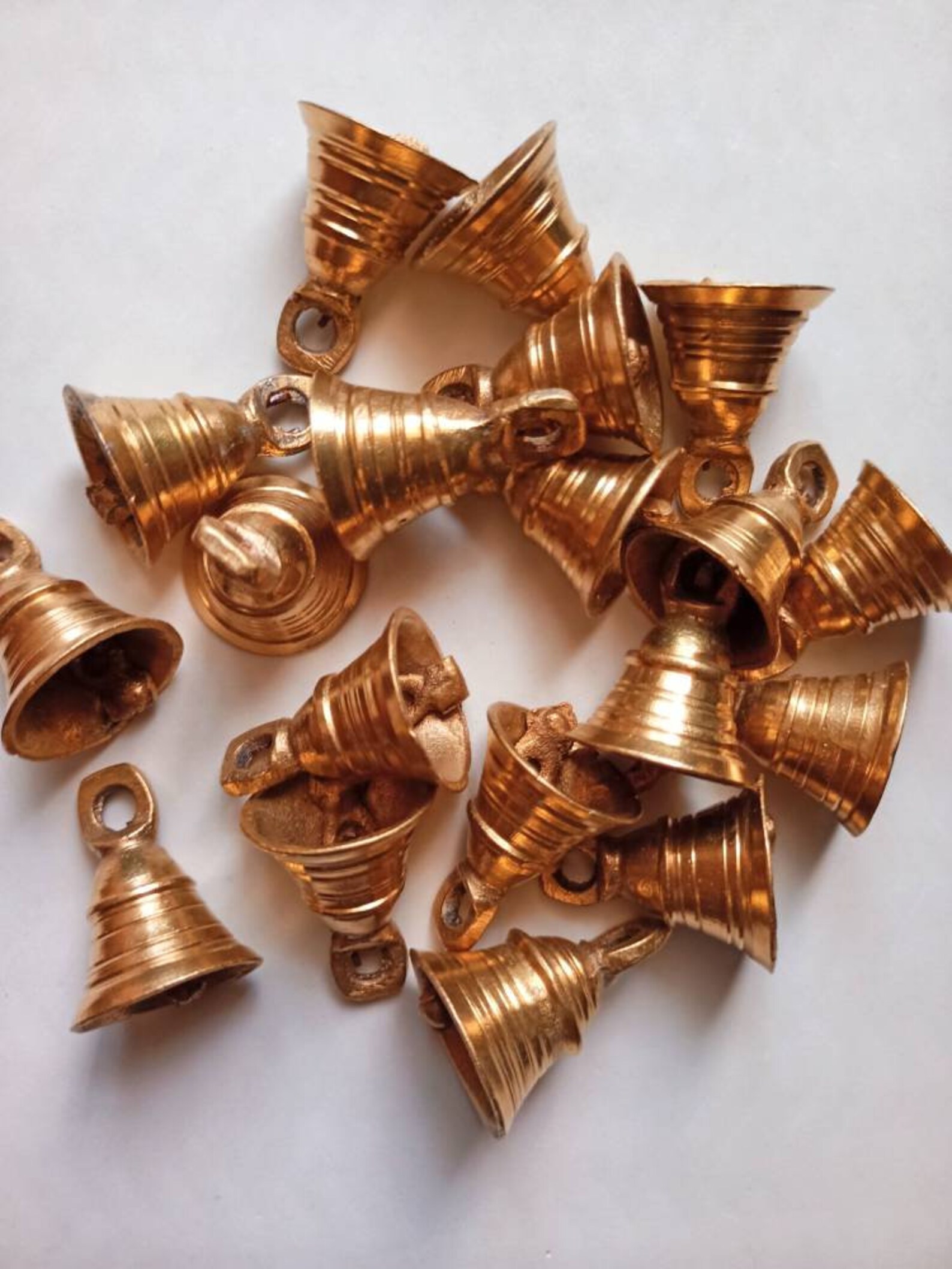 Indian Brass Bells Elephant bells gold Indian brass bells Etsy