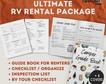 RV Rental Guidebook Bundle: Editable Camper Checklist (Digital Download) RVShare Outdoorsy Template for Rental