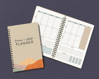 Business & Lifestyle Planner | Hard Copy Shipped To You | Reselling Small Business Undated Resellers Workbook Goals 200+ Pages..