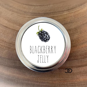 2&quot; Round Blackberry Jelly Jam Canning Label Avery Printable Homemade With Love Undated Instant Download Mason Jar Preserving Customizable