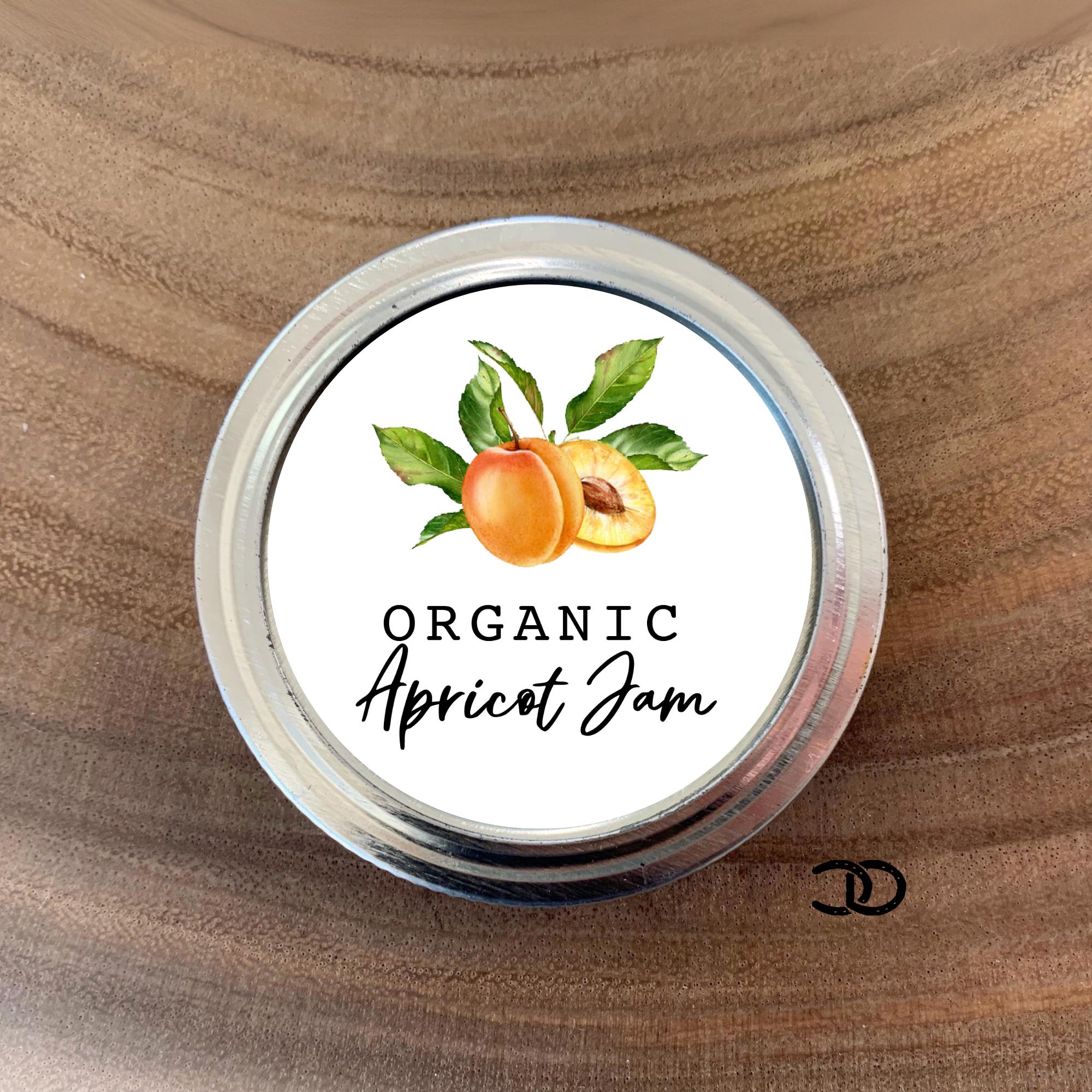 Cute Peach Apricot Canning Labels For Home Preserved Jam & Jelly Jars &ndash