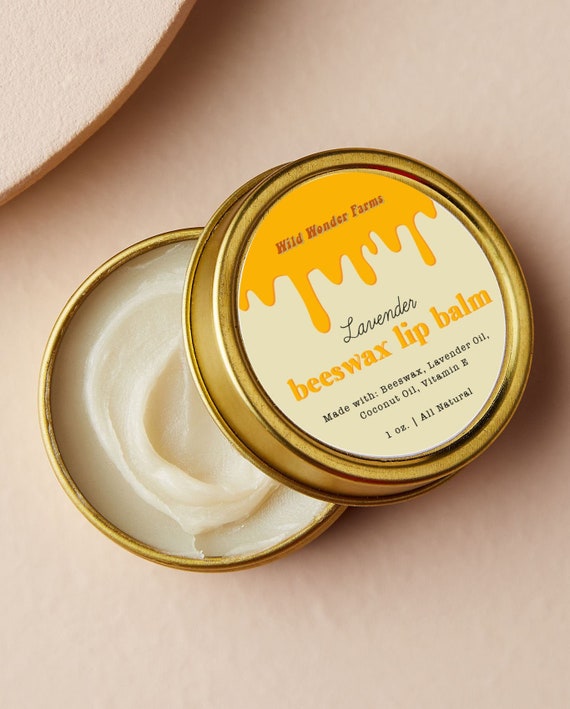 Customizable Lip Balm Beeswax Homemade DIY Packaging ...
