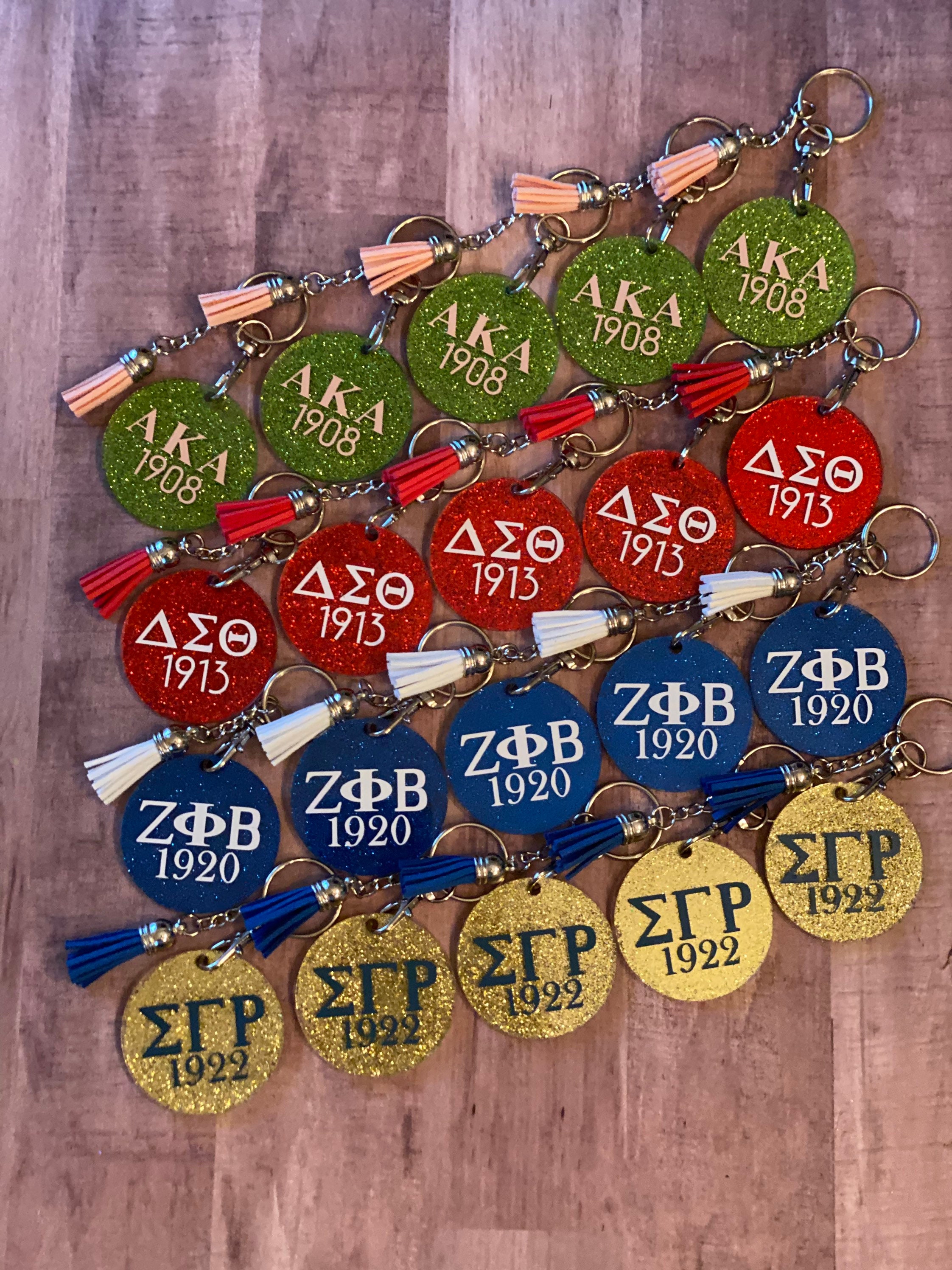 Sorority keychains Etsy