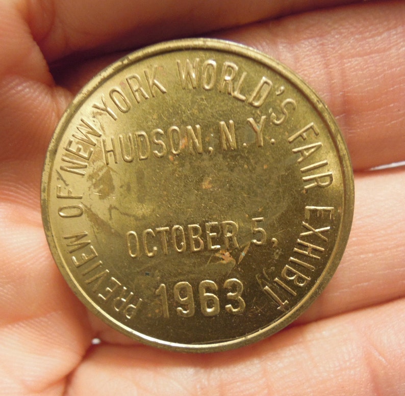 Rare New York World's Fair preview commemorative coin Etsy