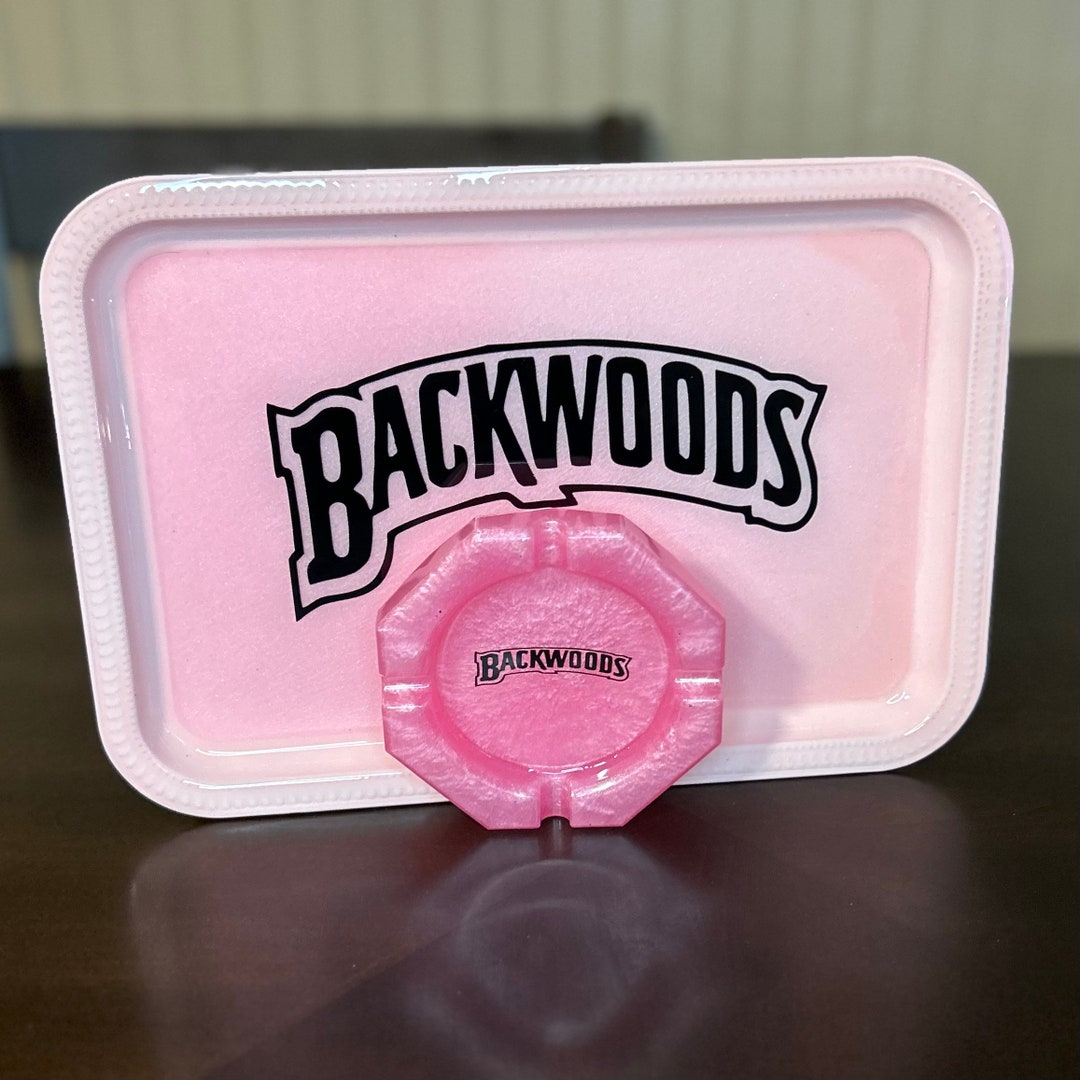 Pink Backwoods Rolling Tray & Ashtray Set Rolling Tray Gifts Etsy