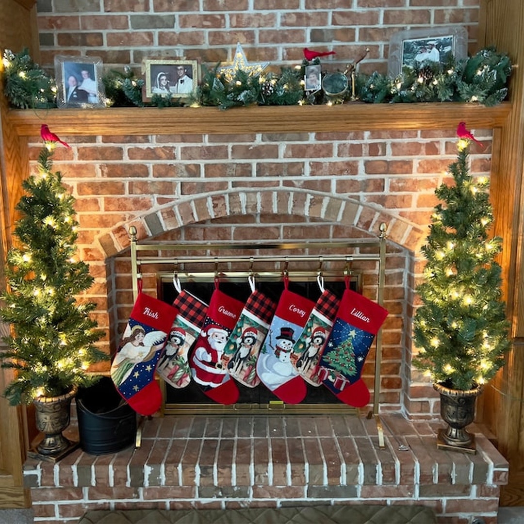 Traditional Christmas Stockings Custom Stockings Etsy