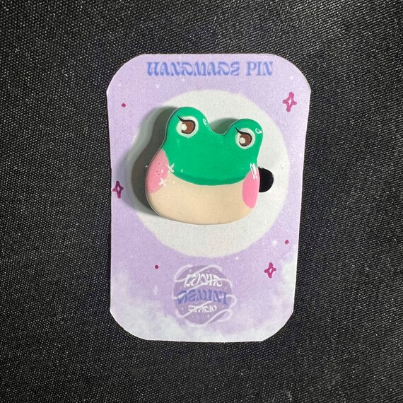 Lily ACNH Clay Pin Etsy