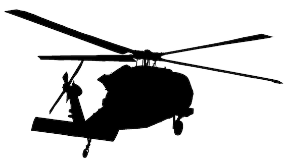 Blackhawk Helicopter Svg And Png Clip Art Etsy