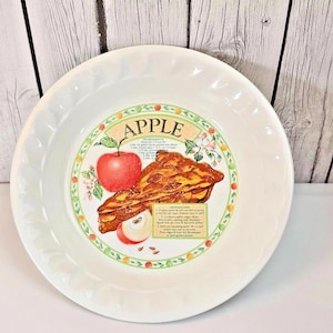 Himark Golden Pie Collection Apple Pie Plate Ceramic Dish Vintage Made in Japan
