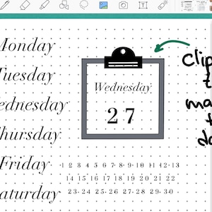 Printable and Digital Date Stickers Mini Calendars and Date Stamps ...