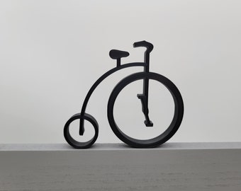 2d Big Wheel Penny Farthing Bicycle Home Decor Art | Fotolijsttopper, bureau, tafelplank, fietsstandbeelddecoratie | Woondecoraties |