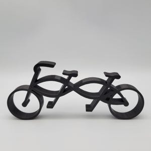 Artistic Tandem Bicycle Minimalist Art Piece | Bike Statue Decoration | Simple Line Style Home Decor | Gift for Biker or Cyclist! | Shelf