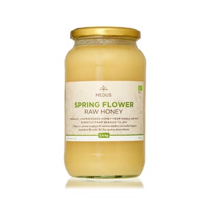 Earthbreath Spring Flower Raw Honey - 400g-1.8kg - Pure Natural Organic Unprocessed Unpasteurized - From Single Apiary - Free from Additives