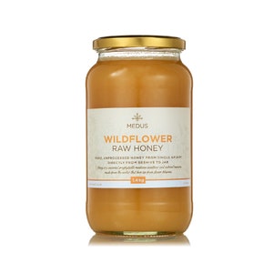 Earthbreath Wildflower Organic Raw HONEY - 400g - 1800g - Pure Natural Unpasteurized Unfiltered sweetener - Never blended from single apiary