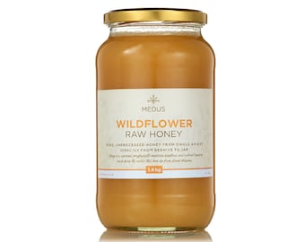 Wildflower Organic Raw HONEY pure natural unpasteurized unfiltered unheated healthy sweetener never blended from single apiary