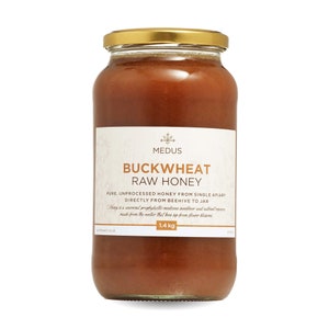 Earthbreath Buckwheat Honey - 400g - 1.4kg - 900g - 2x900g - Pure Raw Natural Unprocessed Unpasteurized - From Single Apiary - Never Blended