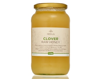 Earthbreath Clover Raw HONEY - 400g - 1800g - Pure Natural Unpasteurized UNPROCESSED free from any artificial additives