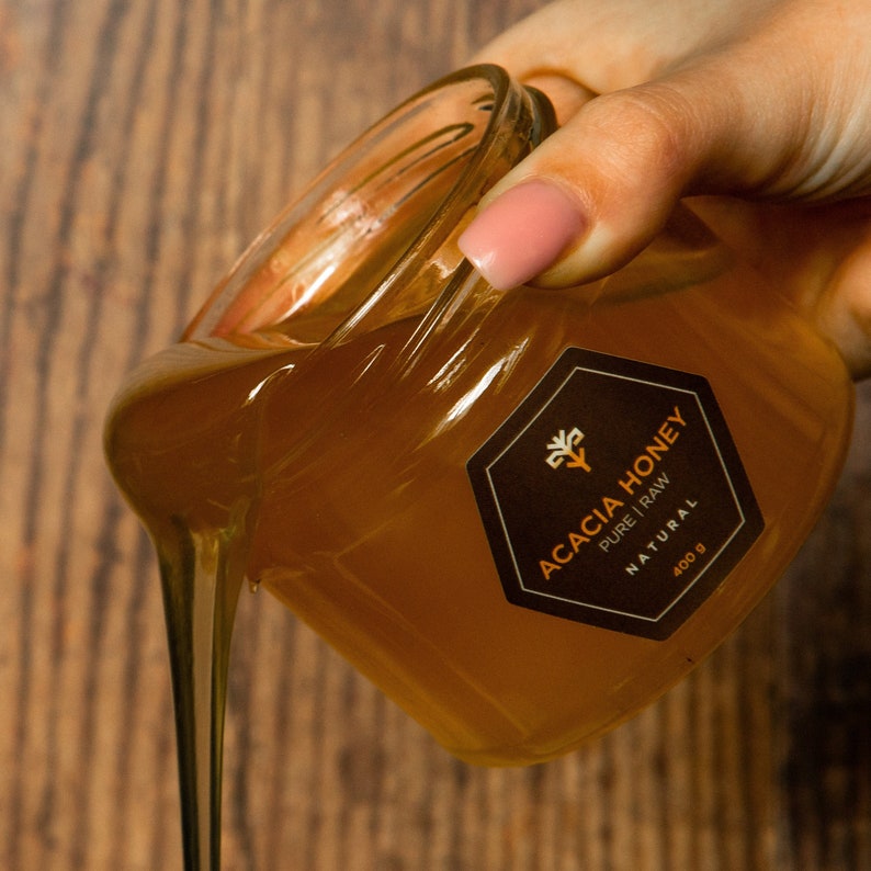 Acacia Honey Pure Raw Unpasteurized Unprocessed 100 Natural Etsy