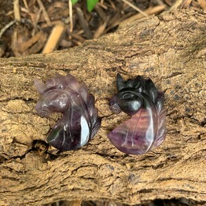 Fluorite Unicorn - Unicorn Carving - Crystal Healing - Carved Stone Unicorn