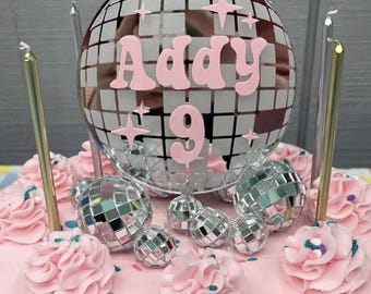 Disco-Kuchenaufsatz Für Deine 70er-Party – Glitzernd, Retro Und Ideal Für Jede Disco-Geburtstagsfeier!