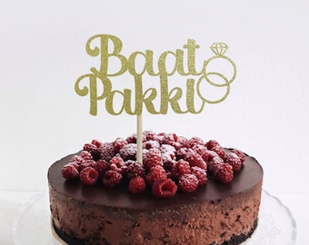 Baat Pakki Cake Topper, Baat Pakki Party Decor, Desi Engagement Topper, Desi Wedding Decor, Desi Cake Topper, Baat Paki Decor, Nikkah Topper