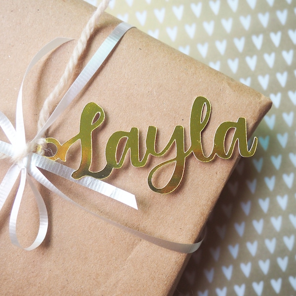 Custom Name Gift Tags, Personalized Gift Tags, Calligraphy Name Tag, Holiday/Christmas Tag, Wedding Favor Tag, Custom Name Card, Place Card