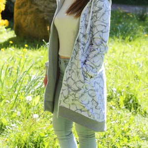 PDF pattern sweater coat Friday Gr. 34-50 with sewing instructions