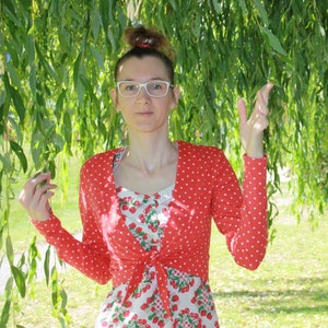 PDF pattern Bolero Hug me! Size 34-50 with sewing instructions