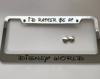 Custom License Plate Covers >> Disney License Plate Frame Etsy Custom License Plate Covers >> Disney License Plate Frame Etsy