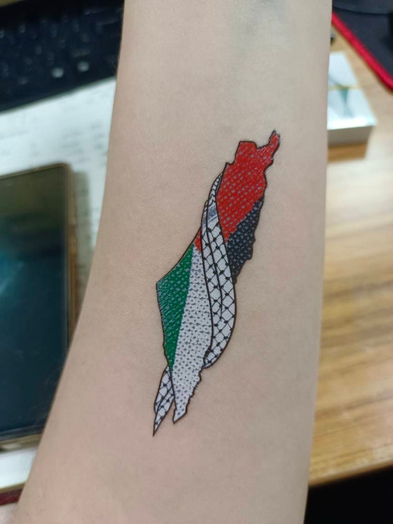 Buy My Palestine Temporary Tattoo Set / Small Temporary Tattoo / Palestine Map  Tattoo / Flag Temporary Tattoo / Skin Tiger Tattoo Online in India - Etsy