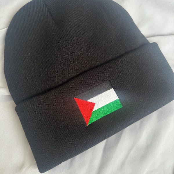 Gorro con la bandera de Palestina