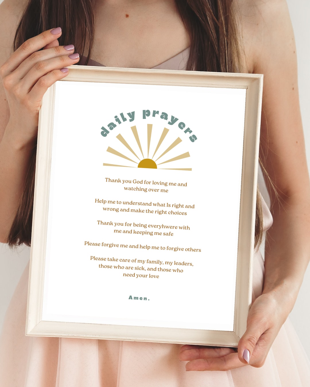 Kids Daily Prayers, Printables, Instant Download - Etsy