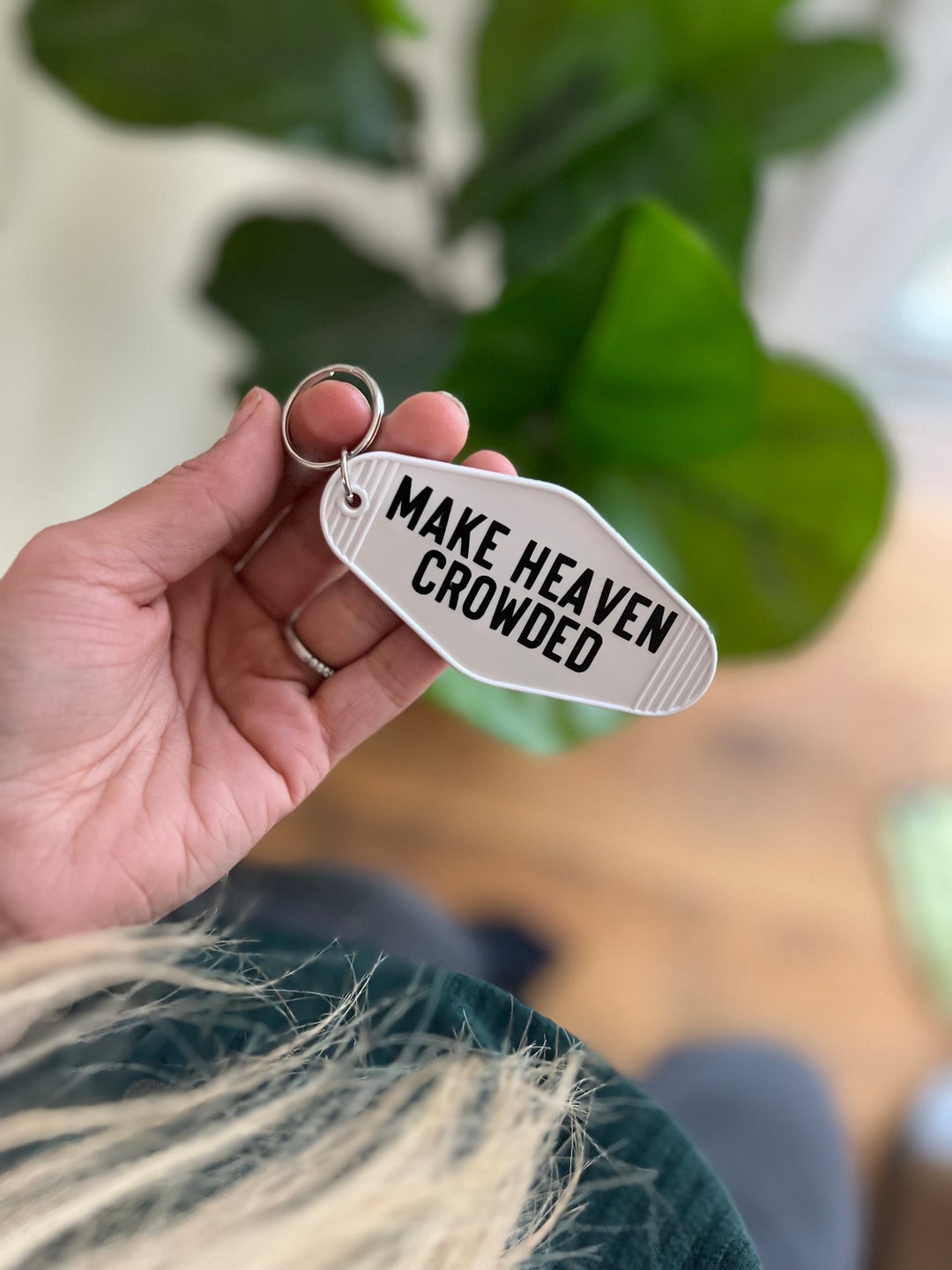 Make Heaven Crowded, Keychain, Christian Gifts Etsy