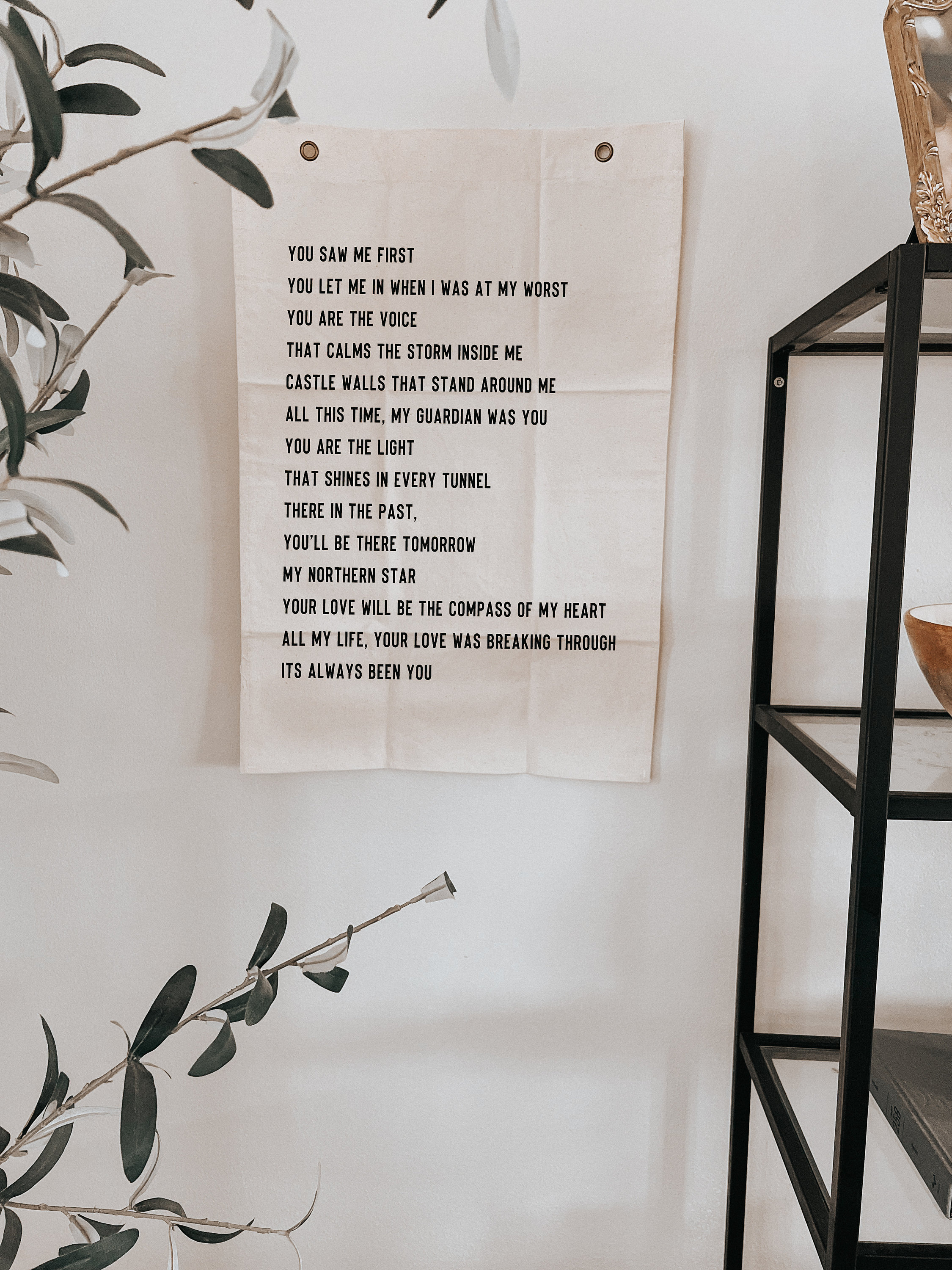 Always been you, canvas wall hanging, banner