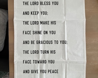 The Blessing canvas banner, Numbers 6