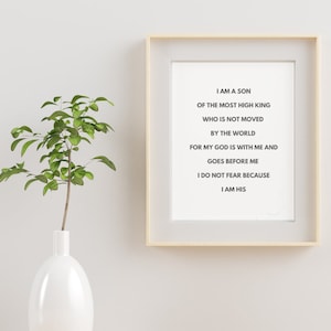 Son of the king, printable, instant download