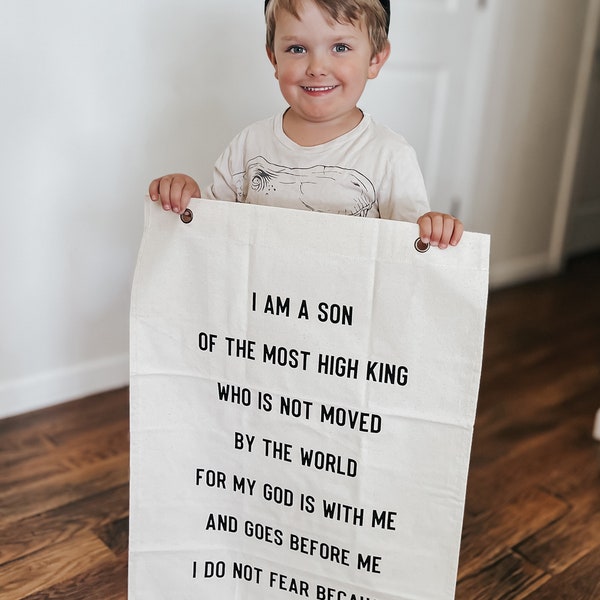 Son of the king, canvas banner