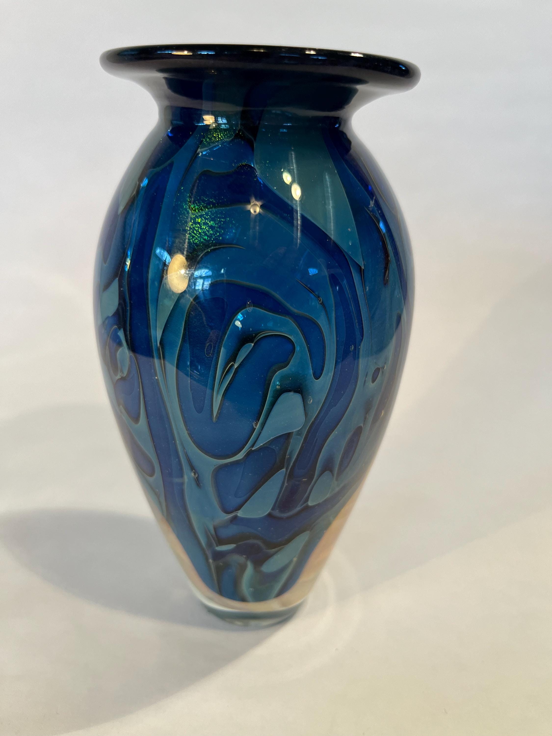 Asteroid Vase Hand Blown Art Glass by Robert Eickholt - Etsy