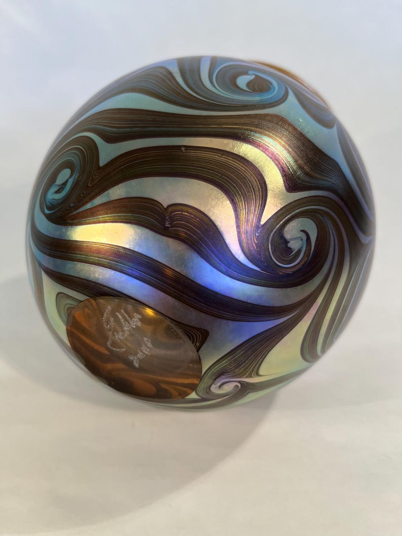 King Tut Vase Hand Blown Art Glass by Robert Eickholt - Etsy