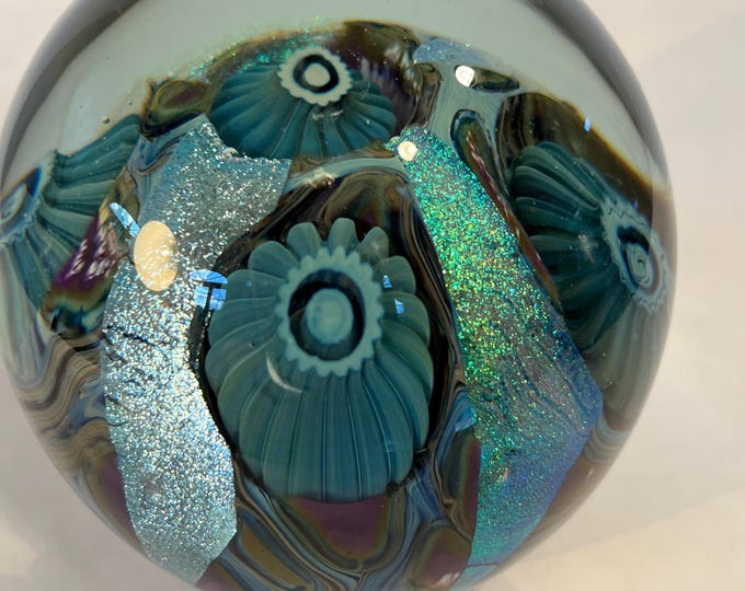 Deep Sea Paperweight Hand Blown Art Glass by Robert Eickholt - Etsy